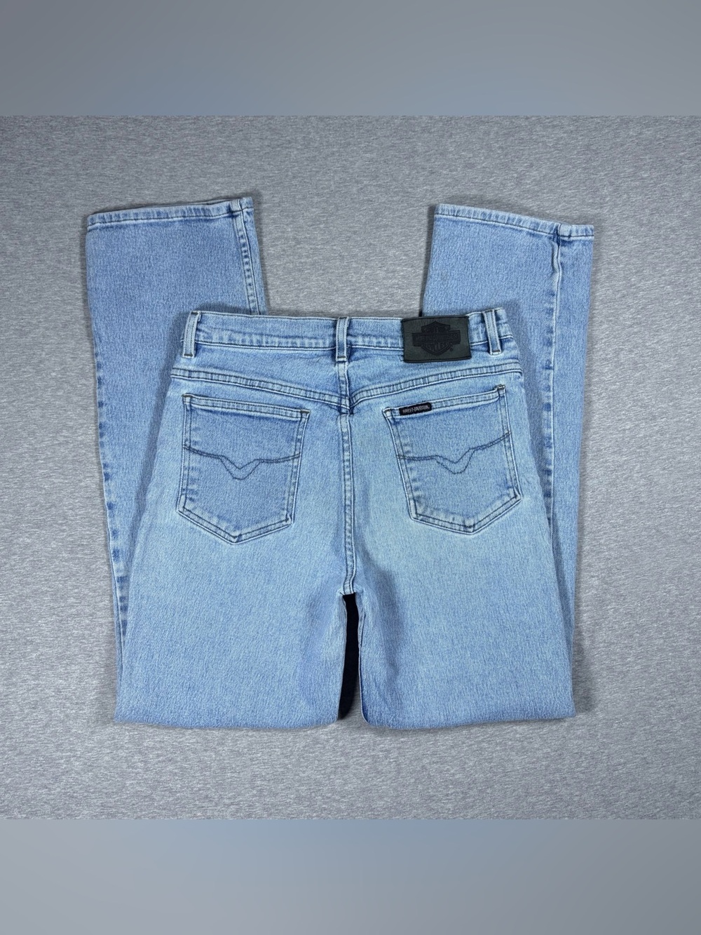 Vintage Harley Davidson Jeans Women’s Size 29x31 Light Wash Straight Leg Y2K